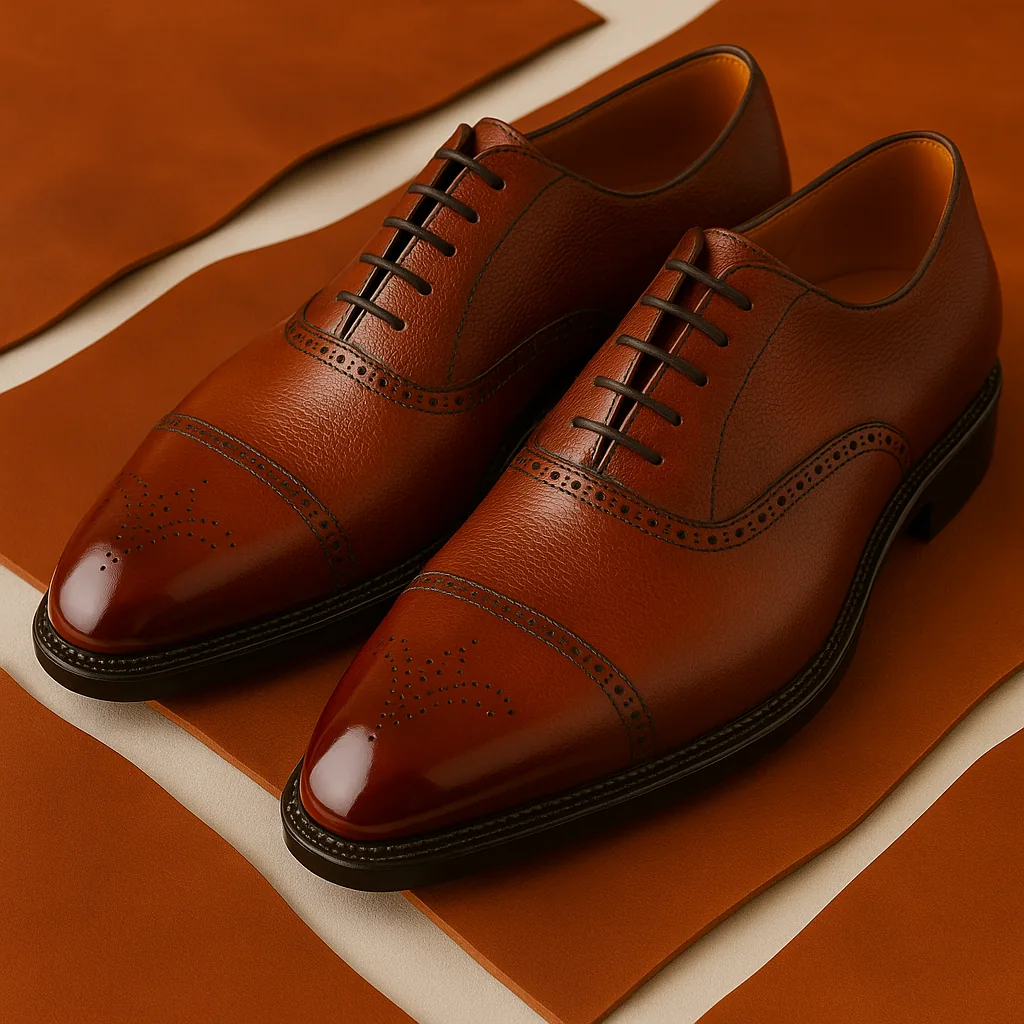 Brown formal shoes