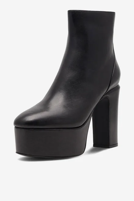 Black platform boot